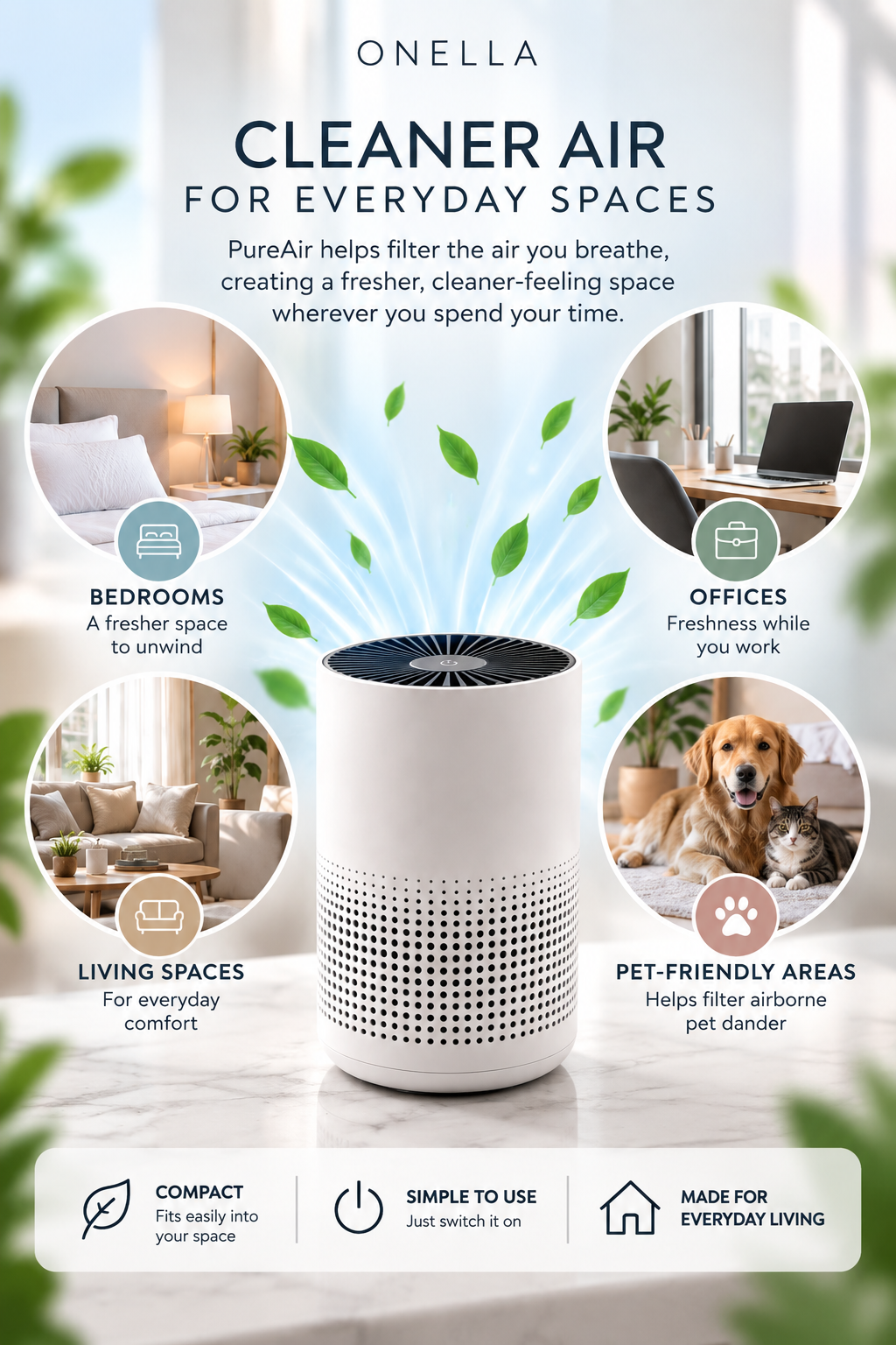 PureAir Compact Air Purifier